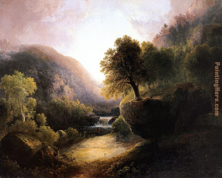 River Landscape painting - Thomas Doughty River Landscape art painting